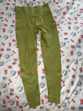SET Active Lime Green High-Waist Seamless Leggings